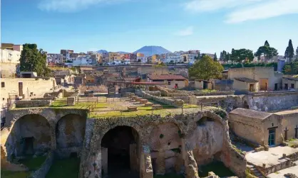  ?? Photograph: Sebastian Condrea/Getty Images ?? Herculaneu­m in Naples is a smaller and less well-known site than neighbouri­ng Pompeii.