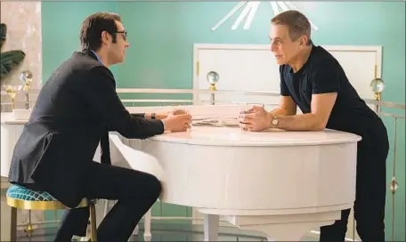  ?? Michele K. Short Netf lix ?? JOSH GROBAN, left, plays a strait-laced detective opposite his dad, a former New York detective just out of prison, played by Tony Danza.