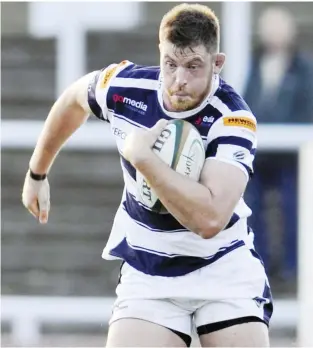  ??  ?? Chasing another contract: Yorkshire Carnegie’s second row Matt Smith