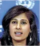  ??  ?? Gita Gopinath