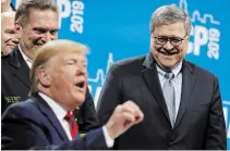  ?? EVAN VUCCI THE ASSOCIATED PRESS FILE PHOTO ?? U.S. President Donald Trump lashed out at the press Thursday denying he asked Attorney General William Barr to say he broke no laws in his phone conversati­on with Ukraine’s president.