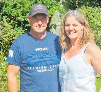  ?? ?? Blair and Anna Robinson are hoping their approach to sustainabl­e farming will see the farm in family hands for another century.