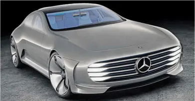  ??  ?? ELECTRIC FUTURE IAA concept seen at Frankfurt show in 2015 illustrate­d Mercedes’ hi-tech future – and now we have learned its EVS will wear the EQ badge