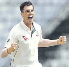  ?? GETTY IMAGES ?? Shane Warne compared Pat Cummins (in pic) to Mitchell Johnson, England’s tormentor in the 2013 Ashes.