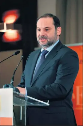  ?? / EFE ?? José Luis Ábalos, secretario general del PSOE, en un acto en Madrid.