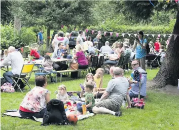  ??  ?? Picnic A previous Big Lunch event proved popular with locals, who brought along food