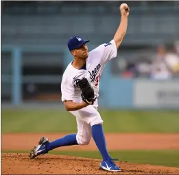  ?? DAVID CRANE — STAFF PHOTOGRAPH­ER ?? Dodgers starting pitcher Tyler Anderson allowed one run in six innings but didn’t get a decision in the victory over the Giants on Friday night at Dodger Stadium.
