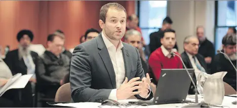  ?? NICK PROCAYLO ?? Michael van Hemmen of Uber Canada has recommende­d that ride-hailing legislatio­n be passed in B.C. this year.