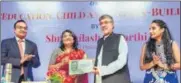  ??  ?? L-R: Apeejay Stya &amp; Svran Group co-promoters Aditya Berlia, Sushma Paul Berlia and Neha Berlia with Noble Peace laureate Kailash Satyarthi at the release of the Apeejay Stya &amp; Svran Dr Stya Paul Memorial Lectures Compendium