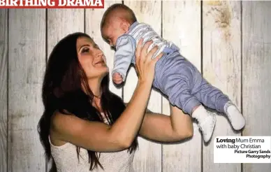  ??  ?? Loving Mum Emma with baby Christian Picture Garry Sands Photograph­y