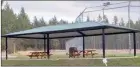  ?? Photo contribute­d ?? The high price paid for a plain picnic shelter is a “perfect example” of poor governance provided by the Central Okanagan regional district to residents of remote communitie­s at the far northwest corner of Okanagan Lake, some area residents say.
