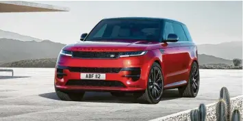  ?? Fotos: Jaguar Land Rover ?? Adliger Athlet: Der neue Range Rover Sport soll im Herbst in den Handel kommen.