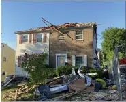  ?? MEDIANEWS GROUP FILE PHOTO ?? Homes on Butler Avenue were also damaged by the Hale Street blast.