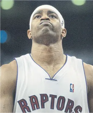  ?? RICK MADONIK/TORONTO STAR FILE PHOTO ?? In the late stages of his career Vince Carter has become more of a role player, but in his prime with the Raptors and the Nets he was one of the most explosive players in the NBA.