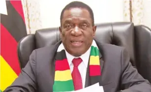  ??  ?? President Mnangagwa