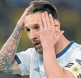  ?? Afp ?? por sanción, Messi se pierde los cuatro próximos amistosos