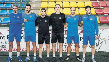  ?? FOTO: MORATA ?? ‘supervivie­ntes’ del Sant Andreu de la anterior eliminator­ia copera