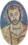  ??  ?? AmbrogioIl mosaico che raffigura Sant’Ambrogio nel sacello di San Vittore in Ciel d’oro, la cappella paleocrist­iana nella basilica