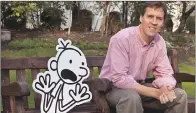  ??  ?? KIDS’ STUFF: Jeff Kinney with one of his characters.