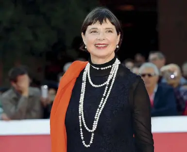  ??  ?? Isabella Rossellini, 66 anni, alla Festa del Cinema di Roma (Getty Images)