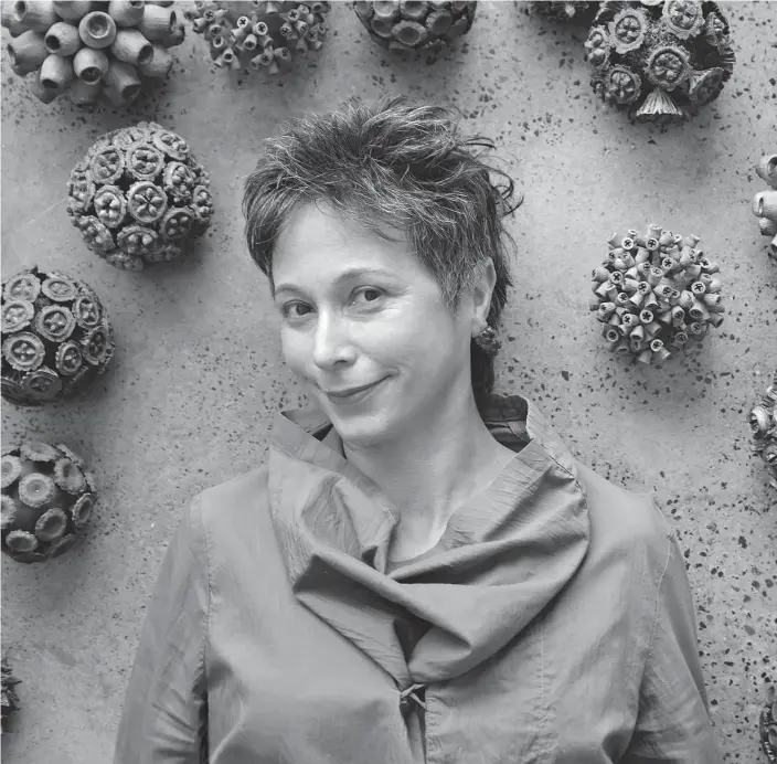  ?? Jillian Nalty ?? Maria Fernanda Cardoso with Eucalyptus Gumnuts Spheres.