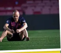  ??  ?? ABOVE: Iniesta after his last match playing for Barça. RIGHT: With wife Anna Ortiz and two of his children, Valeria and Paolo Andrea. FAR RIGHT: During the recent friendly against Mamelodi Sundowns.