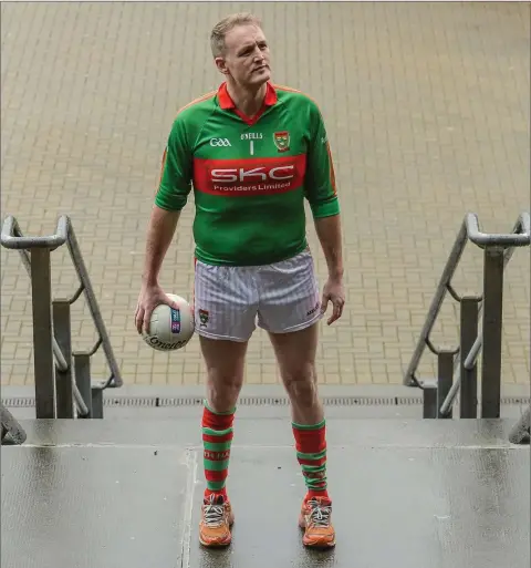  ??  ?? Peter Dignam of Rathnew during AIB Leinster GAA Club Senior Football Championsh­ip semi-final media day at Croke Park.