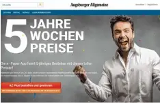  ??  ?? Zum Geburtstag viel Glück: Anlässlich des fünfjährig­en Bestehens der e Paper App gibt es auf augsburger allgemeine.de attraktive Gewinne.