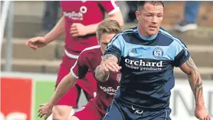  ?? Picture: Gareth Jennings. ?? David Cox was injured against Arbroath.