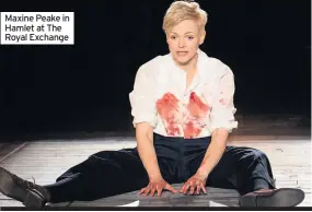  ??  ?? Maxine Peake in Hamlet at The Royal Exchange