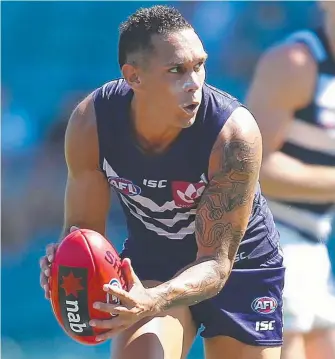  ?? Picture: GETTY IMAGES ?? Harley Bennell will make his long-awaited AFL debut with the Fremantle Dockers this weekend after a long battle with injuries.