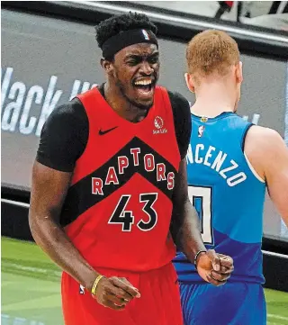  ?? MORRY GASH THE ASSOCIATED PRESS FILE PHOTO ?? After a slow start to the season, the Toronto Raptors and Pascal Siakam have picked up their play of late winning nine of their past 12 games heading into action on Tuesday.