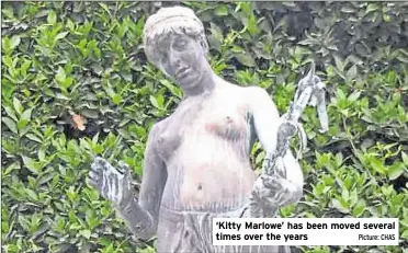  ?? Picture: CHAS ?? ‘Kitty Marlowe’ has been moved several times over the years