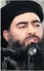  ??  ?? Abu Bakr al-Baghdadi