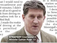  ?? ?? STRATEGY Environmen­t Minister Eamon Ryan TD