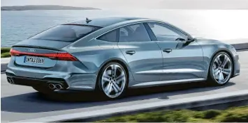  ?? Foto: Audi AG ?? Ein Bild von einem großen Coupé: der Audi S7 Sportback TDI.