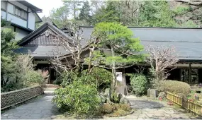  ??  ?? Inside Sanbo-in temple, Koya-san