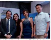  ??  ?? (L - R) Blueskyene­rgy Corporatio­n CEO & Philippine Energy Alliance President Alexander Ablaza with his wife, HCEC Sales and Marketing Director Engr. Theresa Acedillo-lapuz, and Senator Win Gatchalian.