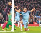  ?? FOTO: GETTY ?? Agüero tras el tercer y definitivo gol