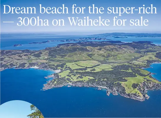  ??  ?? The Waiheke Island property, known as Fountainhe­ad, has been divided into 16 titles.