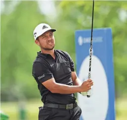  ?? ANDREW WEVERS/USA TODAY SPORTS ?? Xander Schauffele hits from the 13th tee during the final round of the Zurich Classic on April 24 in Avondale, La.