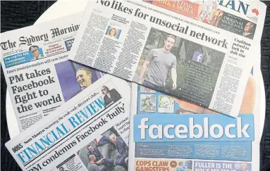  ?? RICK RYCROFT THE ASSOCIATED PRESS ?? The table is set in Canada for determined, effective measures to rein in the Google/Facebook abuses of power and to stand up for local news. But these latest events in Australia show that we need to speed up the process, John Hinds writes.