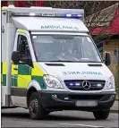  ??  ?? on the front line: Ambulance staff say they are being put in danger