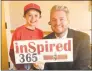  ?? Contribute­d photo ?? Christophe­r Tranberg with Granby fifth-grade student Oliver Thrall.