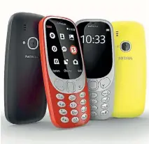  ?? PHOTO: NOKIA ?? The Nokia 3310 3G phone has been released in New Zealand.