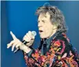  ??  ?? Stones’ frontman Sir Mick Jagger, told fans, ‘I really hate letting you down like this’