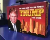  ?? JAMES BROOKS/THE ASSOCIATED PRESS ?? This Donald Trump Monopoly-style board game is “horribly boring,” according to curator West.