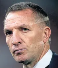  ??  ?? Leicester City boss Brendan Rodgers