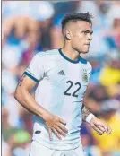  ?? FOTO: GETTY ?? Lautaro, con la selección argentina