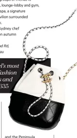  ??  ?? NAMING RITES The founder’s nickname, Coco, appears on many of Chanel’s most covetable accessorie­s; far fewer bear her real name. Perfect for transit, the fashion house’s new Gabrielle bag features iterations of quilted shoulder bags, backpacks and...